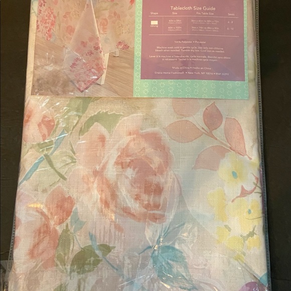 Spring fabric tablecloth 70 X 84” - Picture 5 of 5
